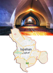 ISPAHAN — carte illustrée
