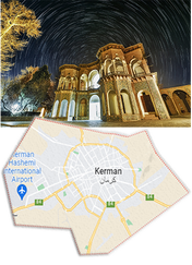 KERMAN — carte illustrée