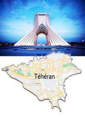 TÉHÉRAN — carte illustrée