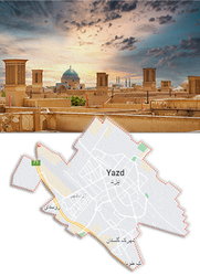YAZD — carte illustrée