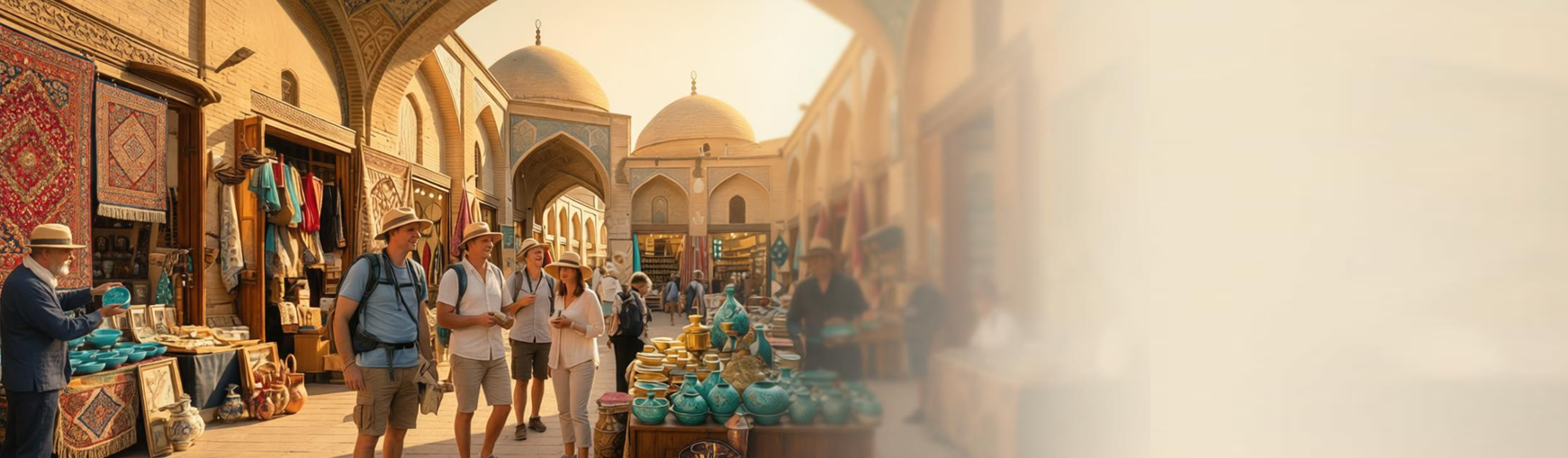 Bazar traditionnel iranien